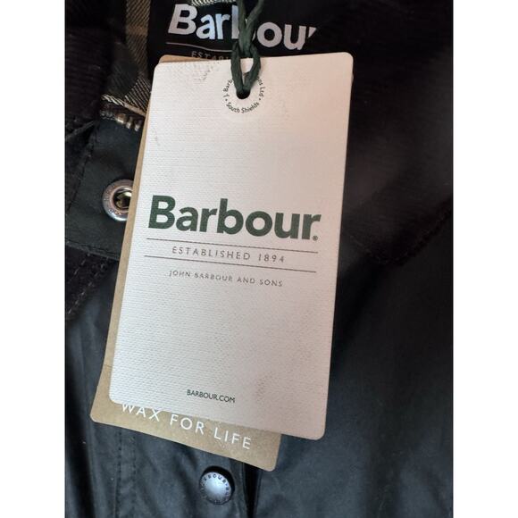 Barbour Beadnell® Waxed Jacket Sage Women's Sz 14 NWT $398 - Picture 15 of 16